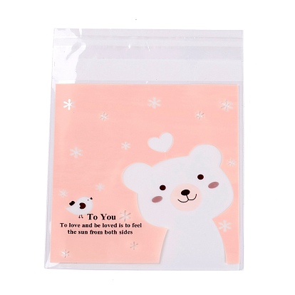 Rectangle OPP Self-Adhesive Cookie Bags, for Baking Packing Bags