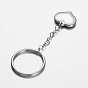 Stainless Steel Heart Keychain, 70mm