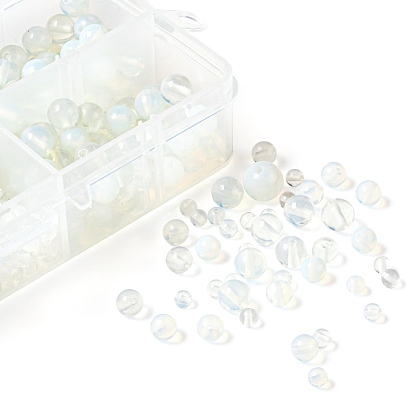 340Pcs 4 Sizes Opalite Beads, Round