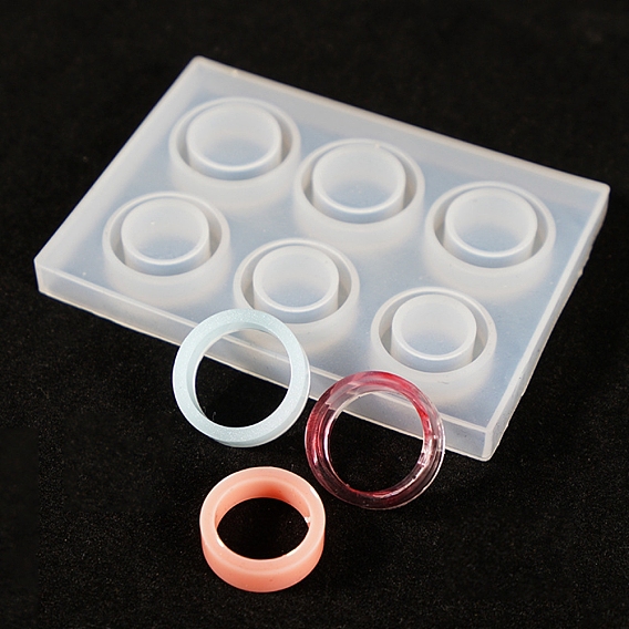 Moules à anneaux en silicone, moules de résine, pour la résine UV, fabrication de bijoux en résine époxy