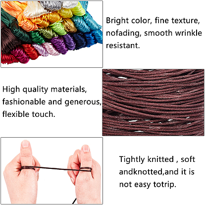Polyester Thread, Satin Thread, for Jewelry Making