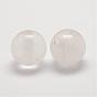 Perles de cristal de quartz naturel, perles de cristal de roche, ronde