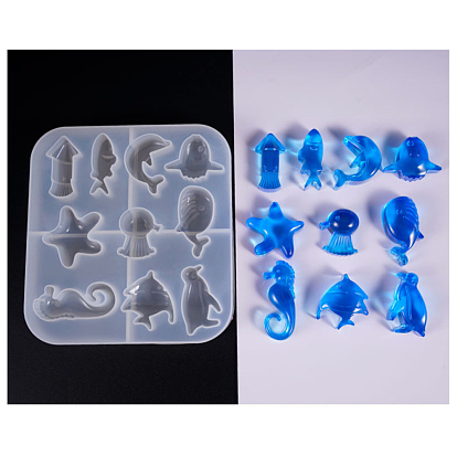 Silicone Molds, Resin Casting Molds, For UV Resin, Epoxy Resin Jewelry Making, Ocean Style