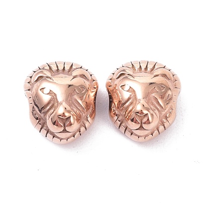 304 Stainless Steel Beads, Lion Head