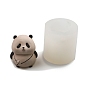 Figura de panda con bolso cruzado, vela perfumada, moldes de silicona, moldes para hacer velas, molde para velas de aromaterapia
