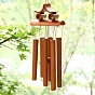 Bamboo Tube Wind Chimes, Owl Pendant Decorations