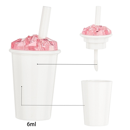 Gorgecraft Plastic Empty Lip Glaze Containers, Refillable Lip Gloss Bottles, with Cap, Brush, Funnel Hopper, Dropper