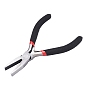 5 inch Carbon Steel Flat Nose Pliers for Jewelry Making Supplies, 125mm