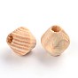 Bicone Unfinished Natural Wood Beads, Wooden Beads, Lead Free, 16x15mm, Hole: 5mm