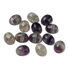 Natural Fluorite Cabochons, Oval