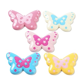 Opaque Resin Cabochons, Butterfly