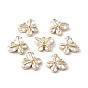 Brass Pave Cubic Zirconia Charms, Butterfly Charm