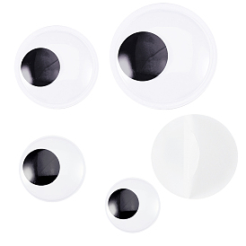 Black & White Wiggle Googly Eyes Cabochons, DIY Scrapbooking Crafts Toy Accessories