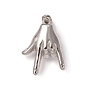 304 Stainless Steel ASL ASL Pendants, Gesture for I Love You