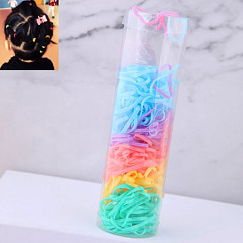 Colorful Elastic Hair Ties for Kids, Durable and Non-Slip (Approx. 150pcs)