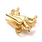 Brass Charms, Long-Lasting Plated, Unicorn with Wing