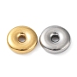 304 Stainless Steel Spacer Beads, Donut/Pi Disc