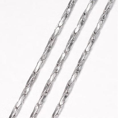 304 ожерелье нержавеющей стали, цепи coreana, с карабин-лобстерами , скрученный