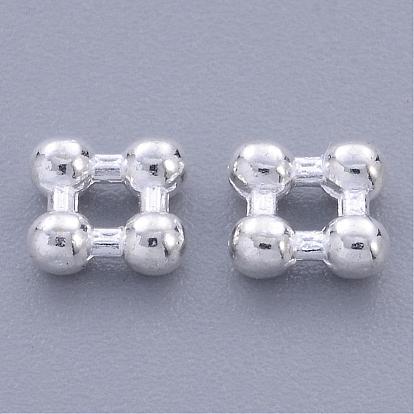 Tibetan Silver Bead Spacers, Flower, Lead Free and Cadmium Free, 5x5x2mm, Hole: 2mm