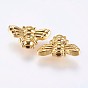 Alloy Beads, Real 18K Gold Plated, Bee