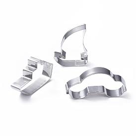 304 Stainless Steel Cookie Cutters, Cookies Moulds, DIY Biscuit Baking Tool, Cruise Ship & Sail Boat & Car