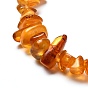 Natural Amber Chip Beads Stretch Bracelets Set for Parent and Kid