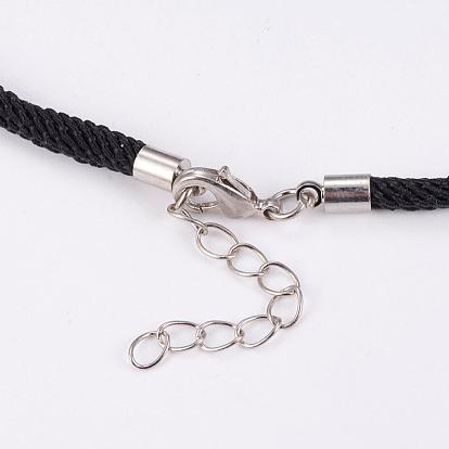 Nylon Cord Bracelet Making, with Brass End Chains and Findings