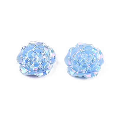 Opaque ABS Plastic Cabochons, Flower