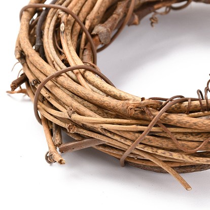 Cercle forme rotin vigne branche couronne cerceau, pour les décors de fête de noël de pâques bricolage