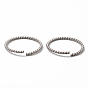 304 Stainless Steel Open Jump Rings, Twist Ring