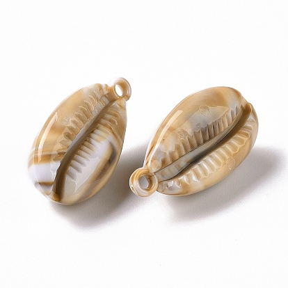 Acrylic Big Pendants, Imitation Gemstone Style, Shell