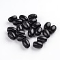 Lead Free Natural Wood Beads, Oval, Nice for Children's Day Gift Making, Dyed