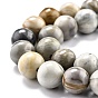 Brins de perles rondes en jaspe polychrome naturel/pierre de Picasso/jaspe de Picasso