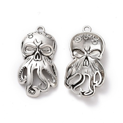 Tibetan Style Alloy Pendants, Octopus Charm