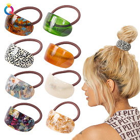 Versatile and Durable Acetate Hair Tie with Chic Ponytail Holder Design