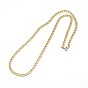 304 Stainless Steel Curb Chain/Twisted Chain Necklace Making, with Lobster Claw Clasps, 17 inch ~18 inch (432mm~457mm), 4mm