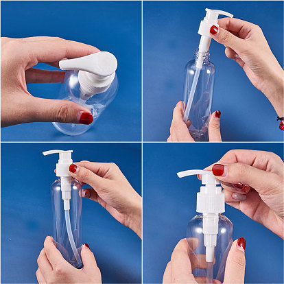 PET Plastic Cosmetic Lotion Pump Bottle Packaging, Refillable Bottles