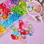 200Pcs 10 Colors Eco-Friendly ABS Plastic Knitting Crochet Locking Stitch Markers Holder