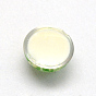 Resin Cabochons, Dome, Half Round, with Dried Flower inside, 11.5~12x6~6.5mm
