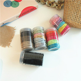 Simple Candy Color Hair Tie Elastic Band - Basic, Versatile Hair Accessories