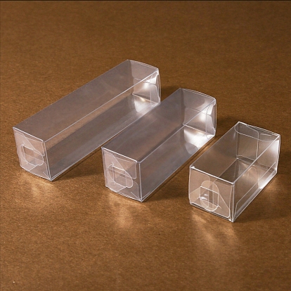 Прозрачный пластиковый ящик для хранения из ПВХ, для подарочной упаковки