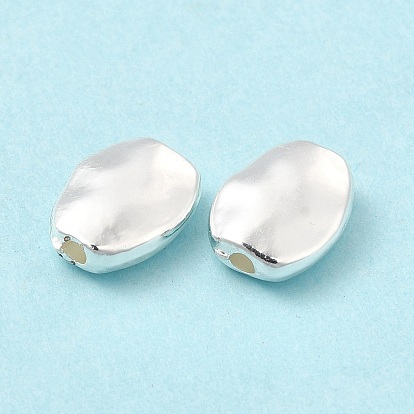 Perles en alliage plaqué longue durée, sans cadmium et sans nickel et sans plomb, ovale