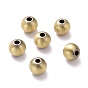 Rack Plating Brass Spacer Beads, Lead Free & Cadmium Free, Round