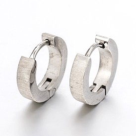 Fashionista Must-Have Unisex 304 Stainless Steel Huggie Hoop Earrings, Hypoallergenic Earrings