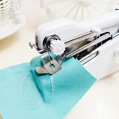 Máquina de coser a mano, asistente de hogar multifunción portátil, mini máquinas de coser portátiles portátiles sin cable, para reparar prendas de vestir cortinas cuero