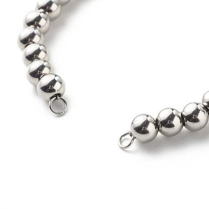 202 bracelet en acier inoxydable faisant des conclusions, avec des perles de rondelle