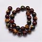 Natural & Dyed Tiger Eye Bead Strands, Grade A, Round