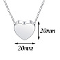 Heart Urn Ashes Pendant Necklace, 316L Stainless Steel Memorial Jewelry for Men Women