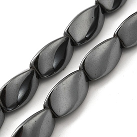 Non-Magnetic Synthetic Hematite Beads Strands, Twist