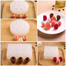 Food Grade Square/Flat Round DIY Silicone Candle Molds, for Candle  Making